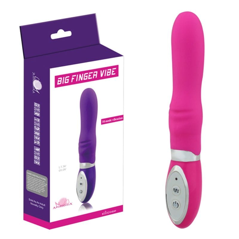 купить ВибромассажерBig Finger Vibe, Pink в интернет-магазине интим товаров «Штучки»
