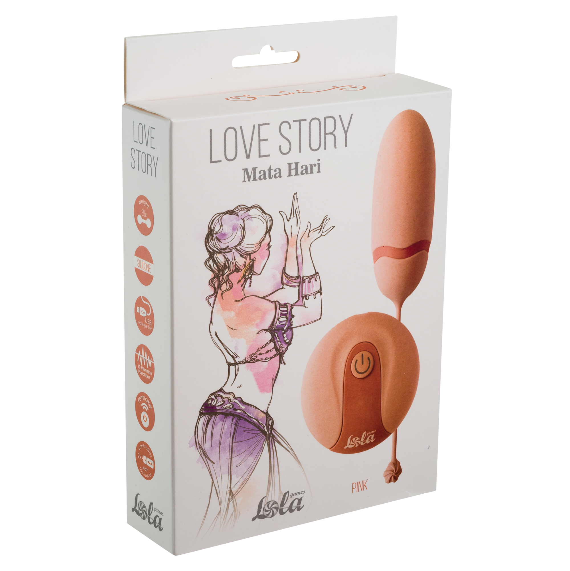 купить Виброяйцо на пульте управления Love Story Mata Hari pink в интернет-магазине интим товаров «Штучки»