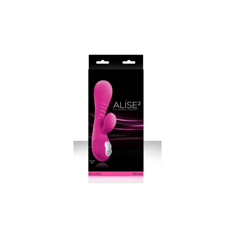 купить Вибромассажер Хай-Тек Alise 2 - Pink розовый в интернет-магазине интим товаров «Штучки»