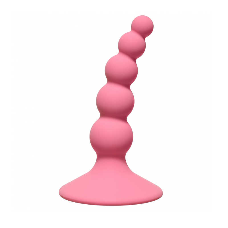 купить Анальная пробка Ribbed Plug Pink в интернет-магазине интим товаров «Штучки»