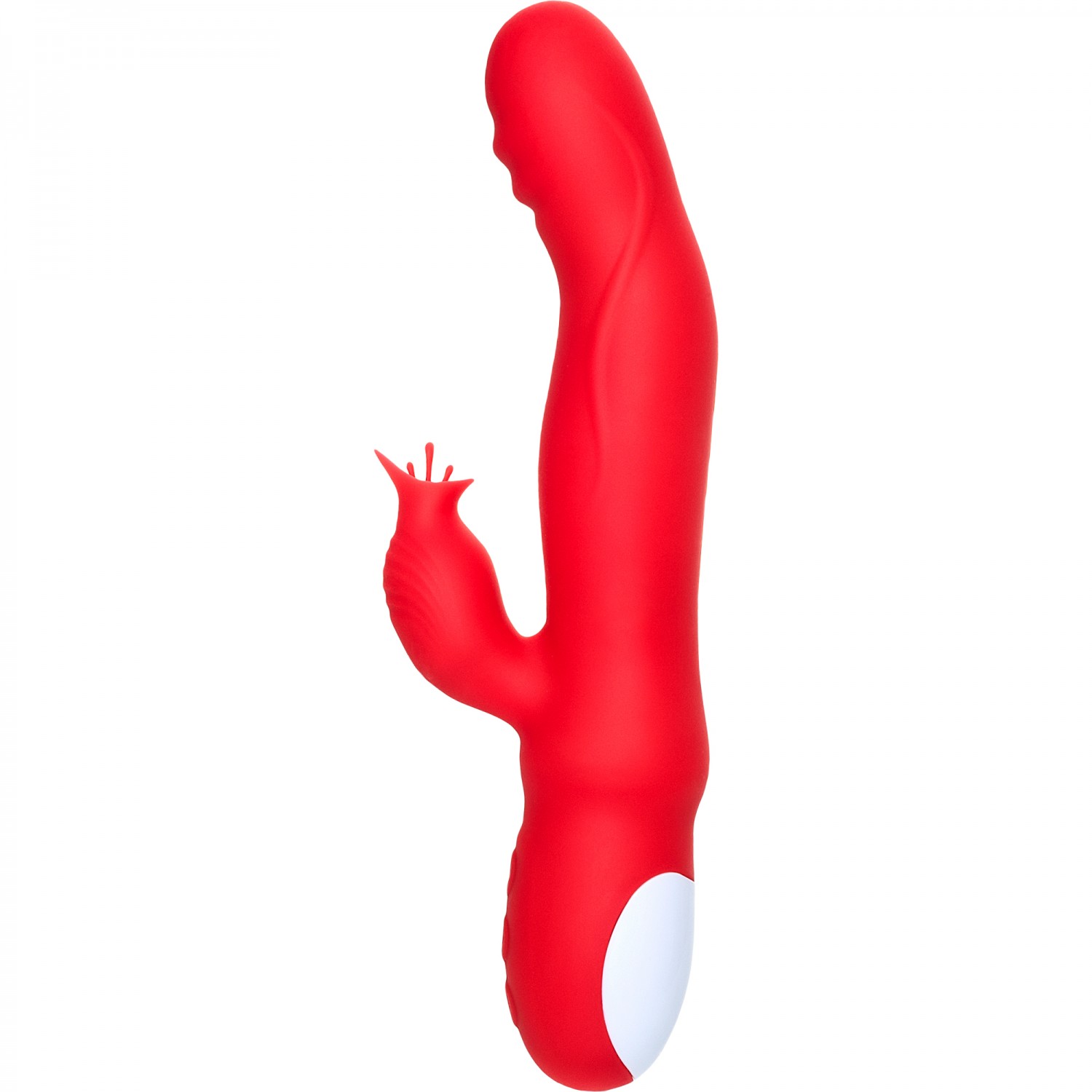 купить Вибратор JOS Redli 21см с двигающейся головкой, красный в интернет-магазине интим товаров «Штучки»