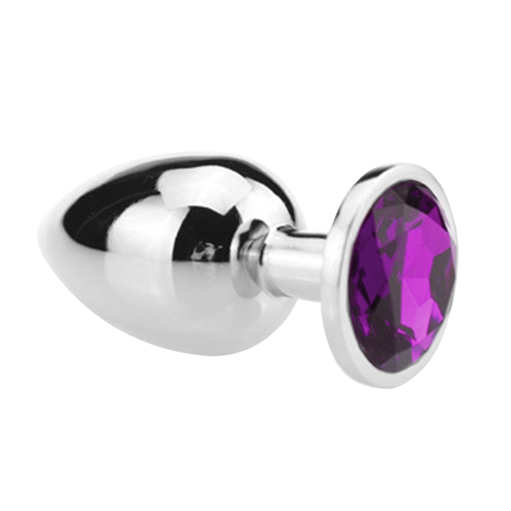купить Втулка серебро с фиолетовым кристаллом в интернет-магазине интим товаров «Штучки»