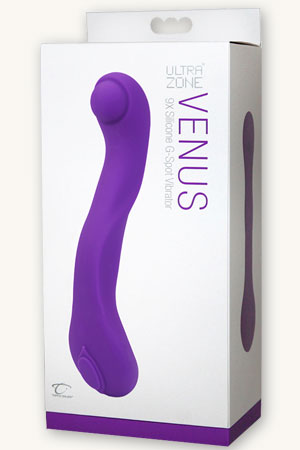 купить Вибромассажер UltraZone® Venus 6x Silicone G-Spot перезаряжаемый фиолетовый в интернет-магазине интим товаров «Штучки»