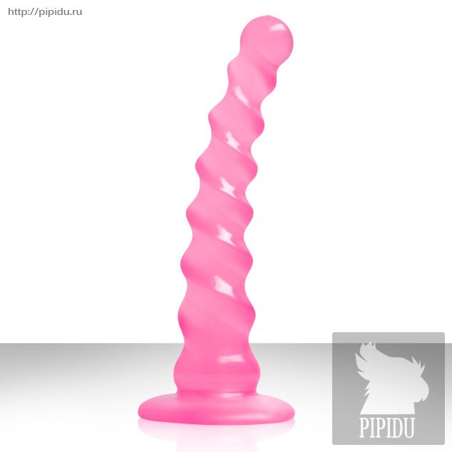 купить Анальный стимулятор Jollipops рифленый розовый на присоске в интернет-магазине интим товаров «Штучки»