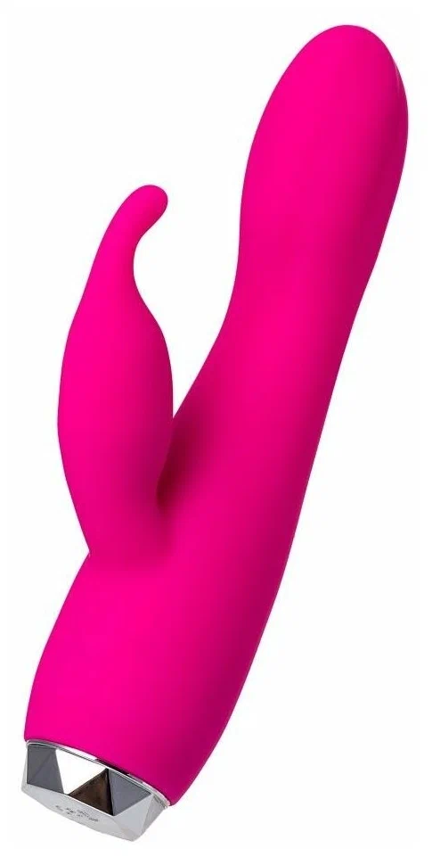 купить Вибратор с клиторальным стимулятором L'EROINA, силикон, розовый, 17 см в интернет-магазине интим товаров «Штучки»
