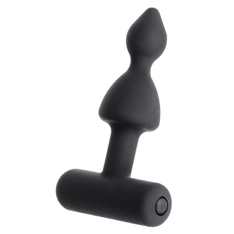 купить Анальная вибровтулка Erotist 8,5см, черный в интернет-магазине интим товаров «Штучки»