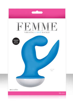 купить Вибромассажер Femme - Vibrating G Spot Rocker - Blue голубой в интернет-магазине интим товаров «Штучки»