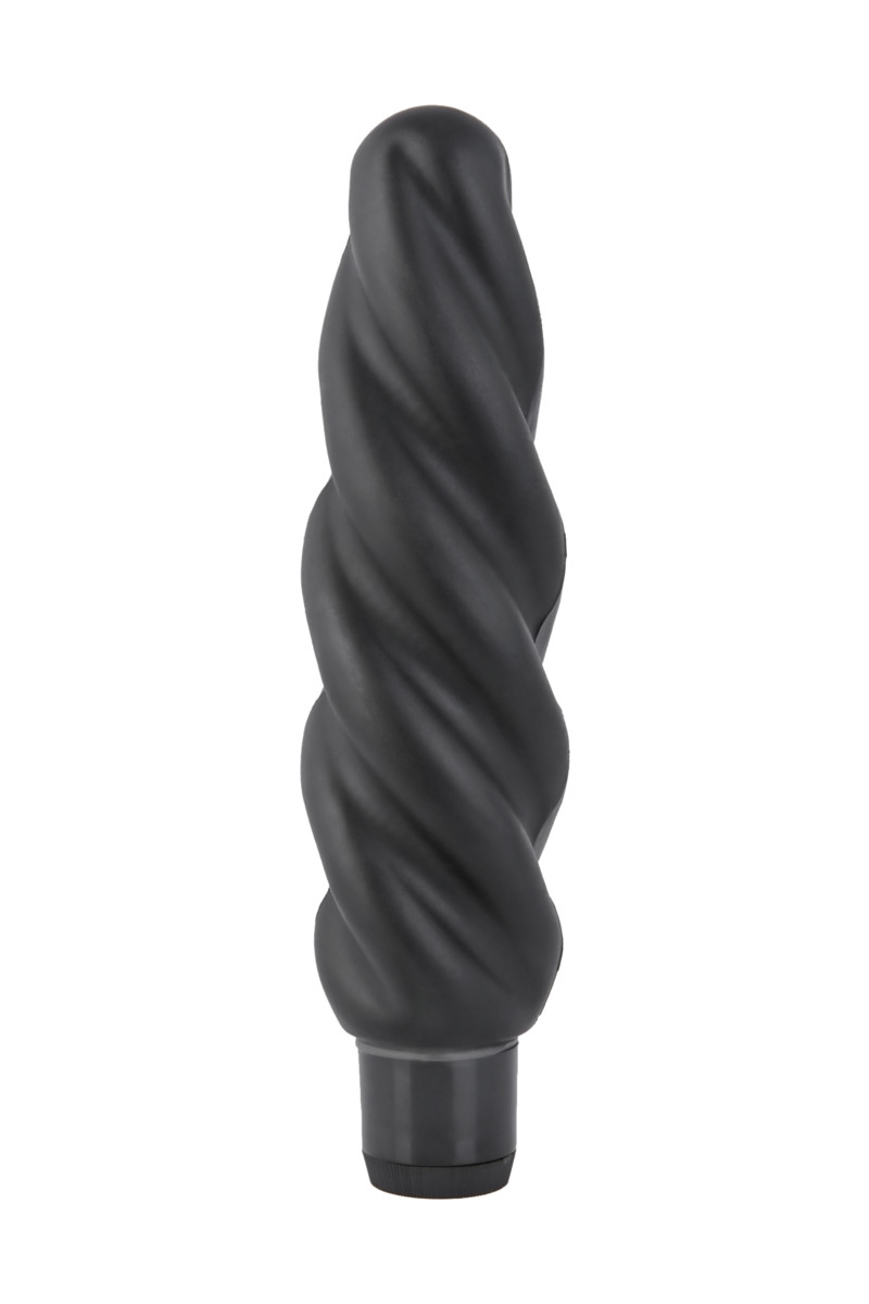 купить Вибратор 16 см силикон черный водонепроницаемый в интернет-магазине интим товаров «Штучки»