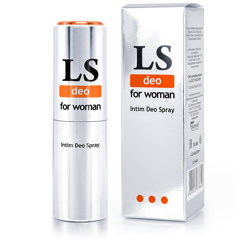 купить "LOVESPRAY DEO" силиконовый интим - дезодорант для женщин 18мл в интернет-магазине интим товаров «Штучки»