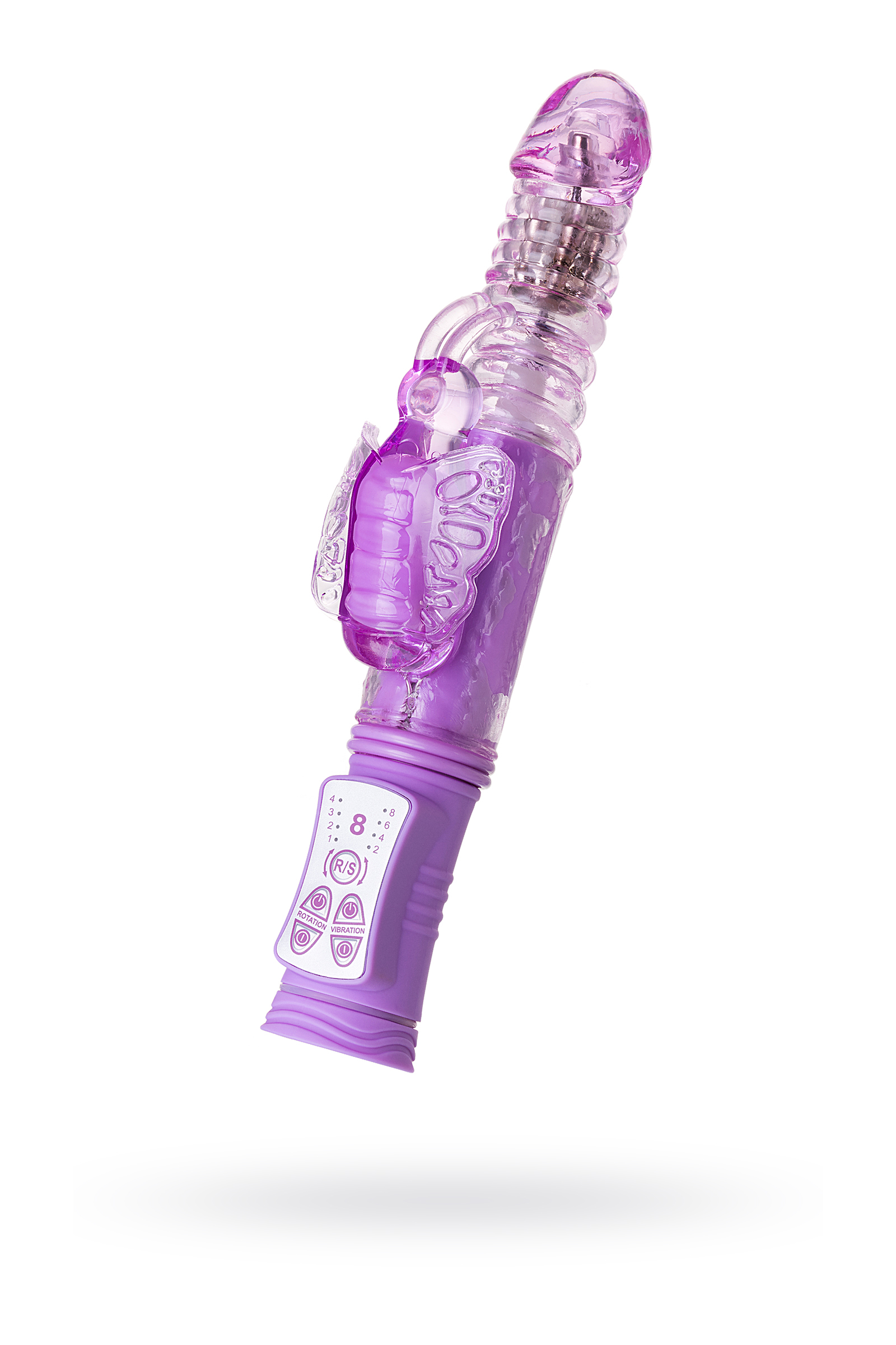 купить Вибратор с клиторальным стимулятором TOYFA A-Toys Serk High-Tech fantasy, фиолетовый в интернет-магазине интим товаров «Штучки»