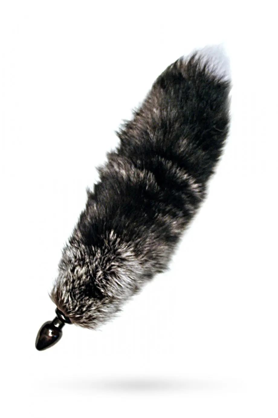 купить Анальная втулка с черным хвостом чернобурка в интернет-магазине интим товаров «Штучки»