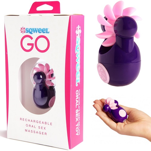 купить Клиторальный вибростимулятор Sqweel Go Purple фиолетовый в интернет-магазине интим товаров «Штучки»