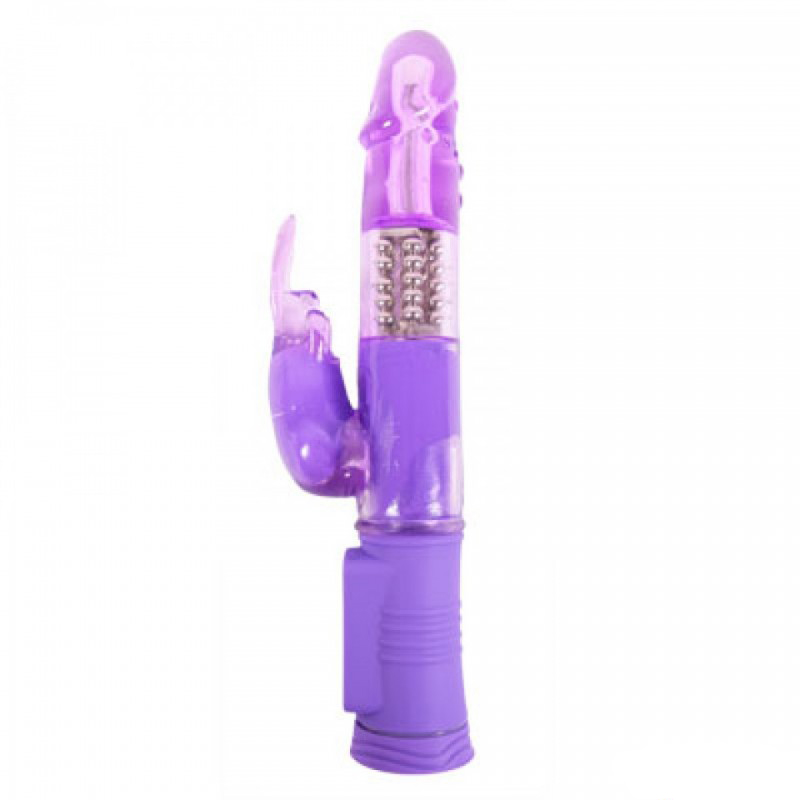 купить Вибратор с клиторальной стимуляцией Intense Penis Rabbit Vibrator,Blue в интернет-магазине интим товаров «Штучки»