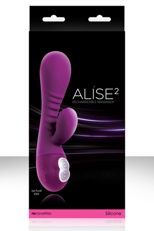 купить Вибромассажер Хай-Тек Alise 2 - Purple фиолетовый в интернет-магазине интим товаров «Штучки»
