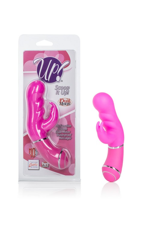 купить Вибромассажер  Up!® Scoop it Up! - PINK в интернет-магазине интим товаров «Штучки»