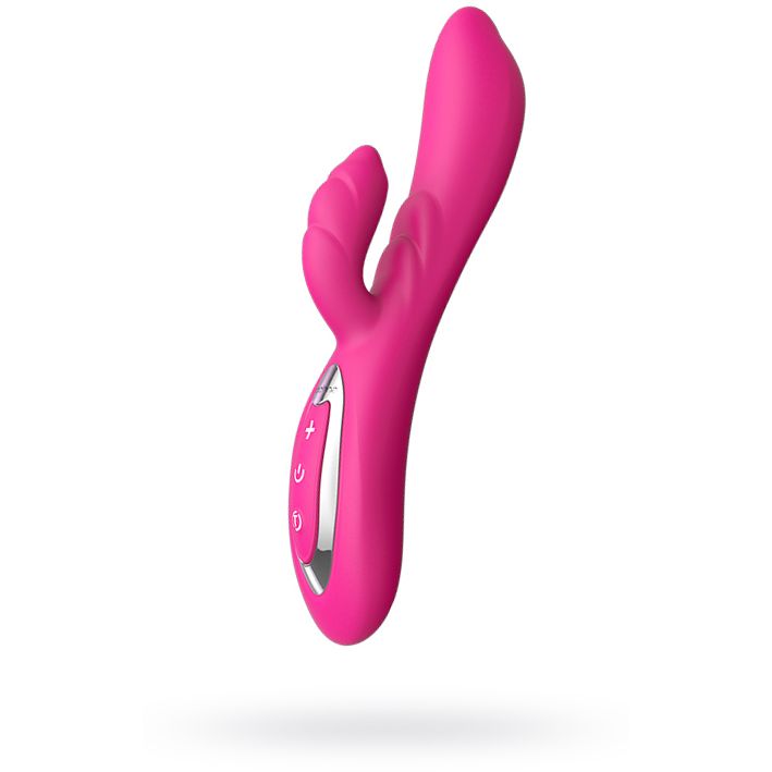 купить Вибратор с клиторальным стимулятором Nalone Touch2, Силикон, Розовый, 21,8 см в интернет-магазине интим товаров «Штучки»