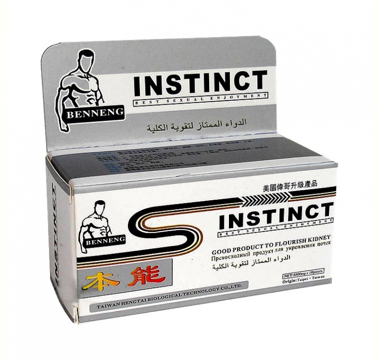 купить Препарат для мужчин Instinct 10 таблеток в интернет-магазине интим товаров «Штучки»