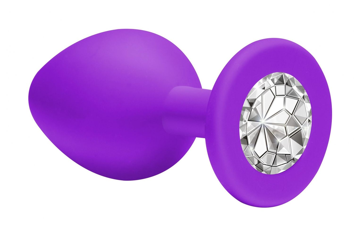 купить Анальная пробка Emotions Cutie Small Purple clear crystal в интернет-магазине интим товаров «Штучки»