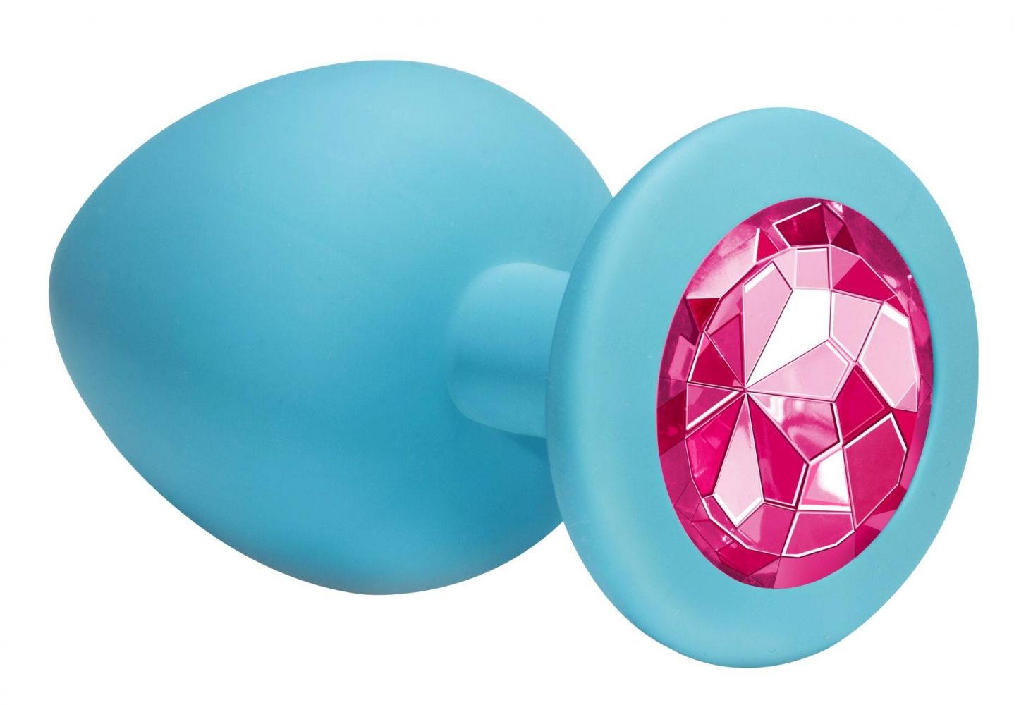 купить Анальная пробка Emotions Cutie Large Turquoise pink crystal в интернет-магазине интим товаров «Штучки»