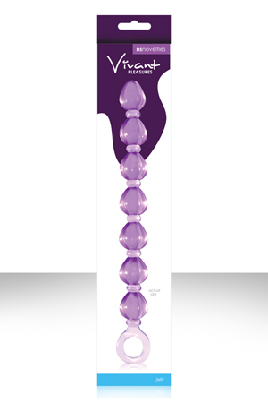 купить Анальная цепочка VIVANT фиолетовая в интернет-магазине интим товаров «Штучки»