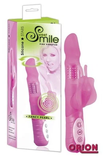 купить Smile Вибратор Fancy с шариками розовый в интернет-магазине интим товаров «Штучки»