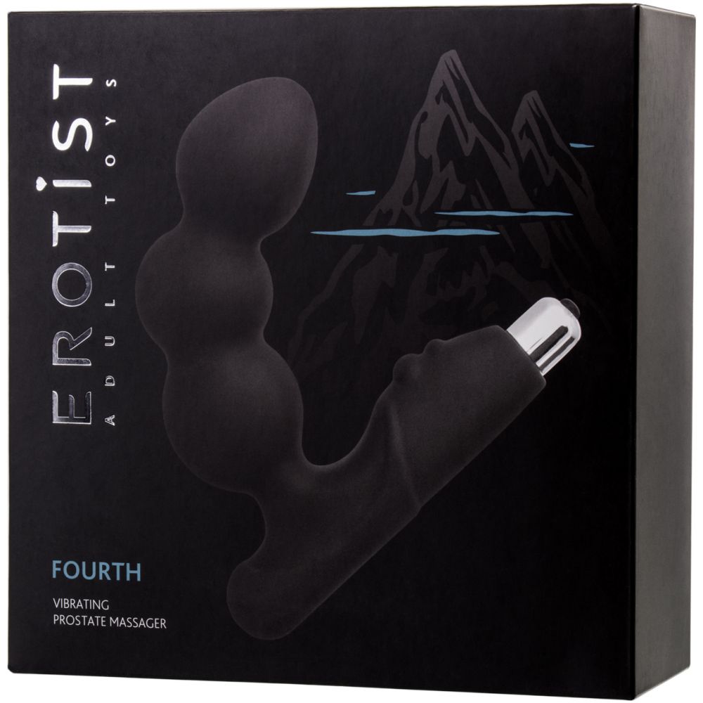 купить Стимулятор простаты Erotist Fourth 12,4 см, черный в интернет-магазине интим товаров «Штучки»