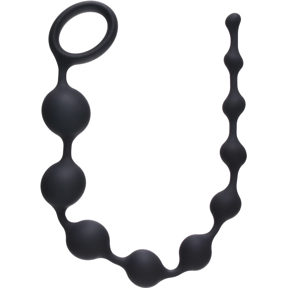 купить Анальная цепочка Long Pleasure Chain Black в интернет-магазине интим товаров «Штучки»