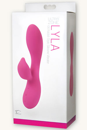 купить Вибромассажер UltraZone® Lyla 6x Rabbit-Style со стимуляцией клитора перезаряжаемый розовый в интернет-магазине интим товаров «Штучки»