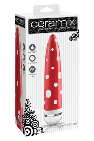 купить Вибромассажер CERAMIX NO 9 керамический красный в интернет-магазине интим товаров «Штучки»