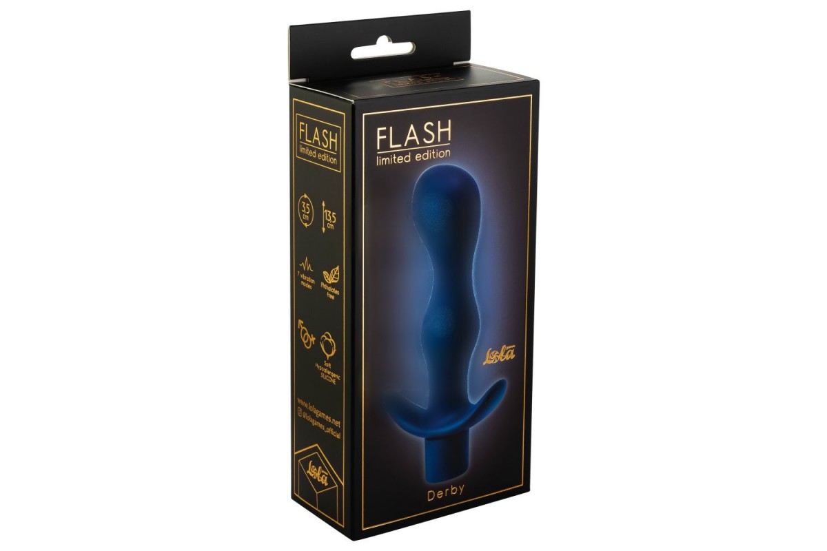 купить Анальная пробка с вибрацией Flash Derby в интернет-магазине интим товаров «Штучки»