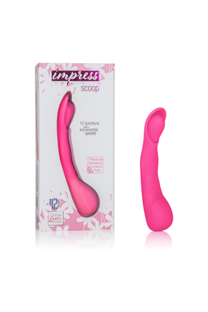 купить Вибромассажер Impress Scoop розовый в интернет-магазине интим товаров «Штучки»