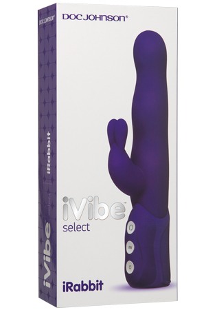 купить Вибромассажер Хай-Тек iVibe Select  iRabbit Purple фиолетовый в интернет-магазине интим товаров «Штучки»