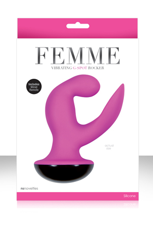 купить Вибромассажер Femme - Vibrating G Spot Rocker - Pink розовый в интернет-магазине интим товаров «Штучки»