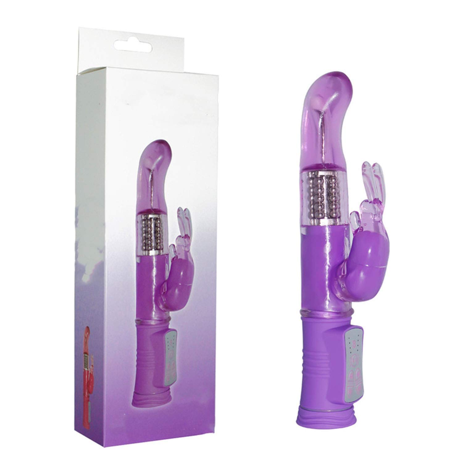 купить Вибратор со стимуляцией точки G ISuper Rabbit G Vibrator, Purple в интернет-магазине интим товаров «Штучки»