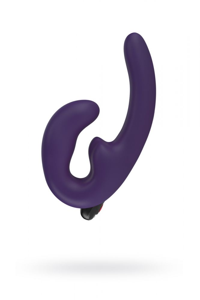 купить Анатомический страпон Fun  Factory SHAREVIBE  с вибрацией  фиолетовый в интернет-магазине интим товаров «Штучки»