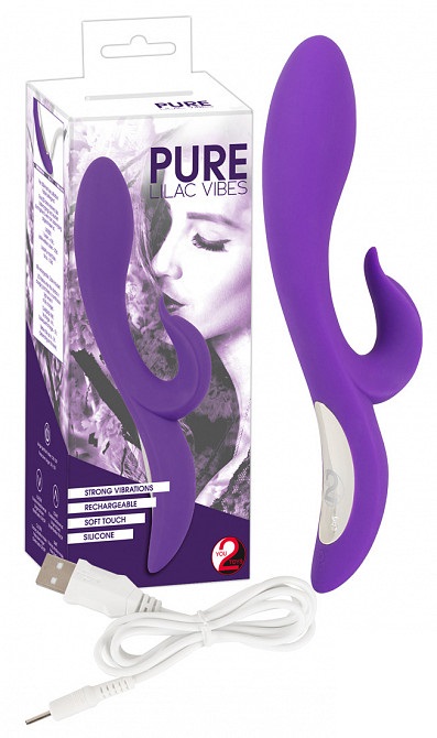 купить Вибратор хай тек Best of Pure Lilac Erofame Dual Motor в интернет-магазине интим товаров «Штучки»