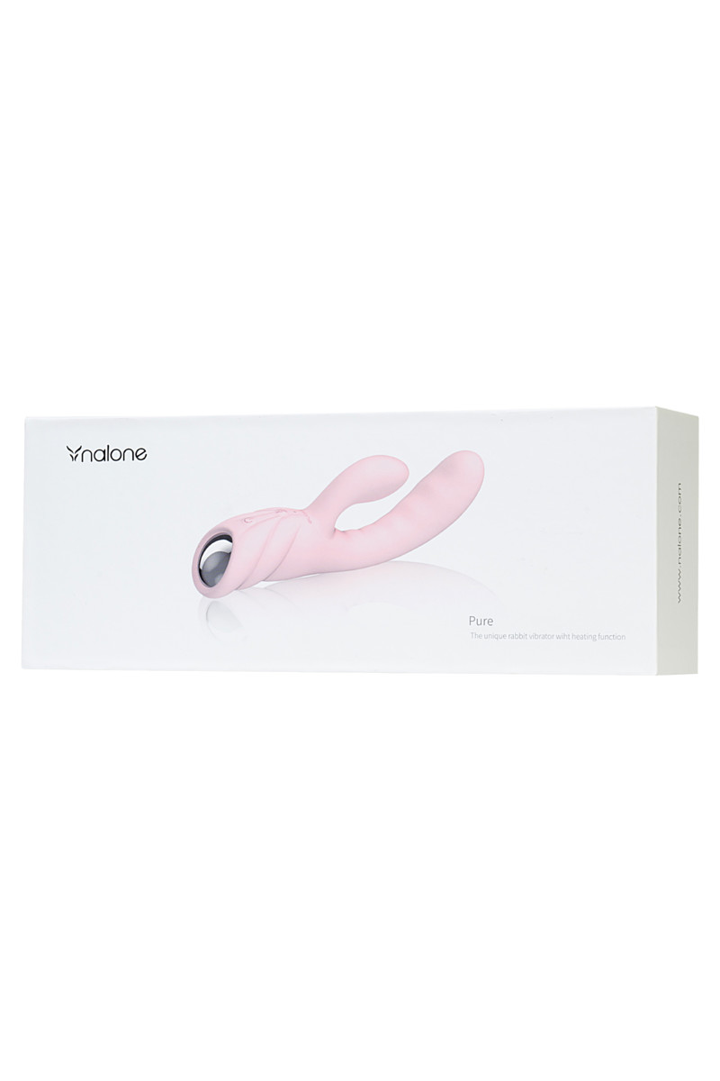 купить Вибратор с клиторальным стимулятором Nalone Pure, Силикон, Розовый, 20,7 см в интернет-магазине интим товаров «Штучки»