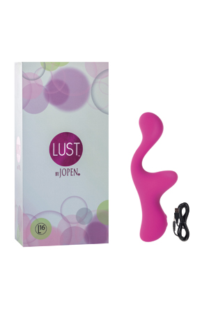 купить Вибромассажер G-точки и клитора Lust by JOPEN L16 перезаряжаемый розовый в интернет-магазине интим товаров «Штучки»