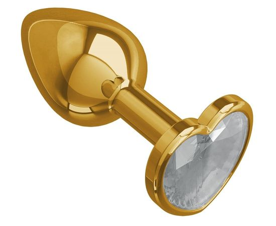 купить Втулка Золото с прозрачным кристаллом в интернет-магазине интим товаров «Штучки»
