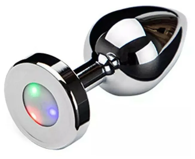 купить Анальная пробка LED со светодиодами размер S (длина-70мм, диаметр-30мм) в интернет-магазине интим товаров «Штучки»