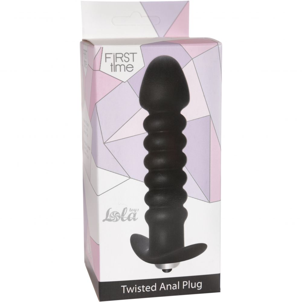 купить Анальная пробка с вибрацией Twisted Anal Plug Black в интернет-магазине интим товаров «Штучки»