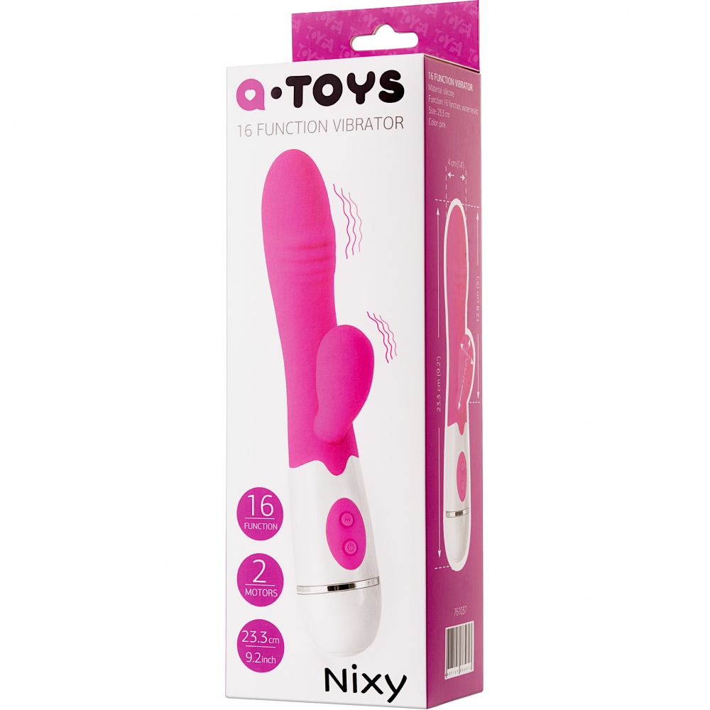 купить вибратор TOYFA A-Toys, Nixy, розовый, 23см, 16 функций в интернет-магазине интим товаров «Штучки»