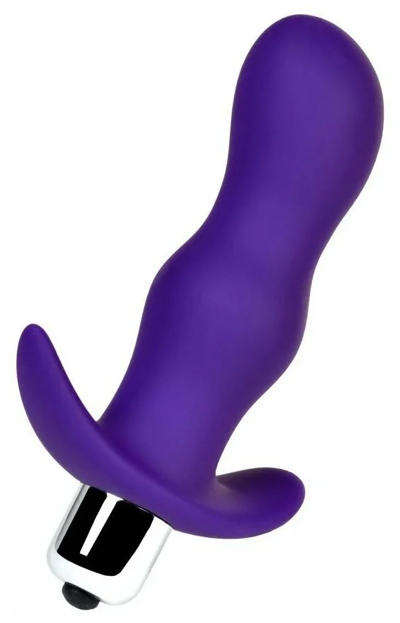 купить Анальная пробка с вибрацией A-Toys by TOYFA размер S 11,2см, фиолетовая в интернет-магазине интим товаров «Штучки»