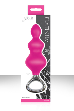 купить Анальная елочка Jolie Platinum Plug Large, розовая в интернет-магазине интим товаров «Штучки»