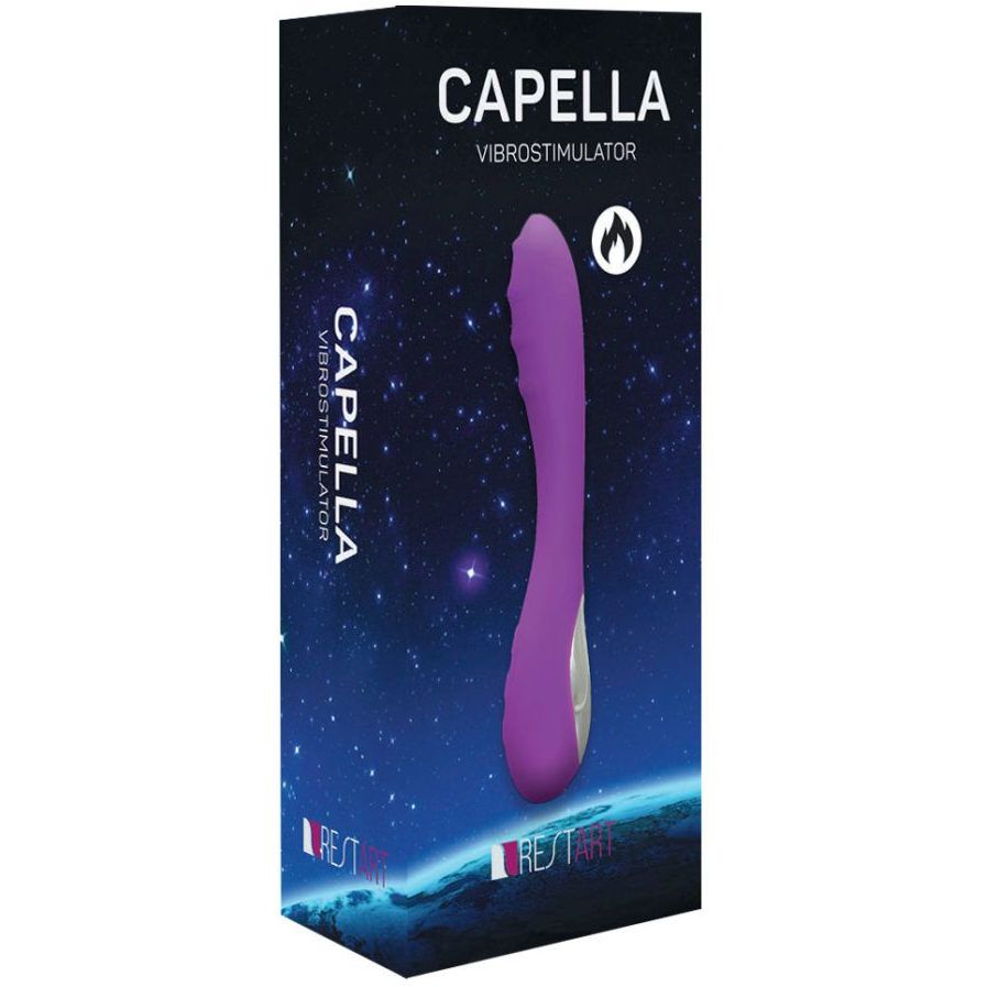 купить Вибромассажер с нагревом Capella из силикона в интернет-магазине интим товаров «Штучки»