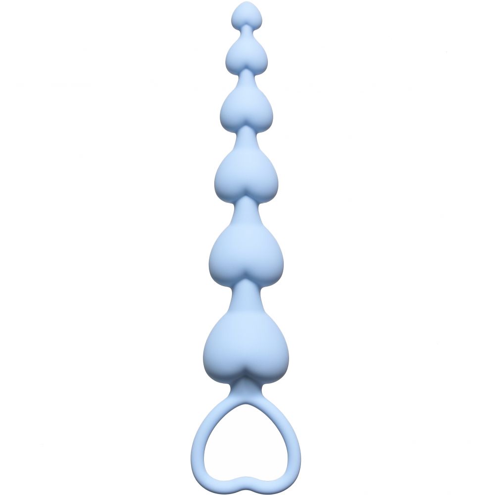 купить Анальная цепочка Heart's Beads Blue в интернет-магазине интим товаров «Штучки»