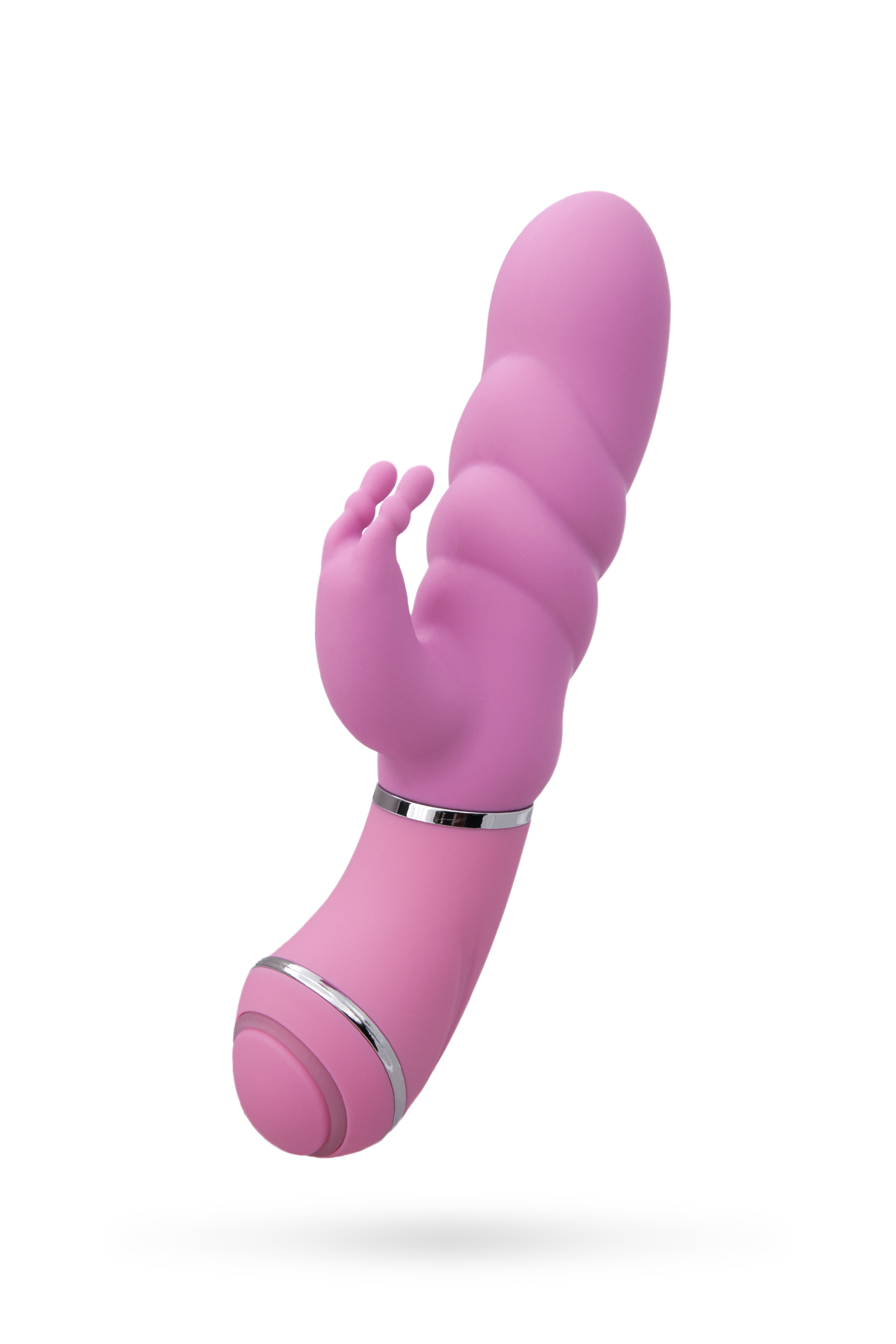 купить Вибратор с клиторальным стимулятором 11,4 см, 10 режимов вибрации, розовый в интернет-магазине интим товаров «Штучки»