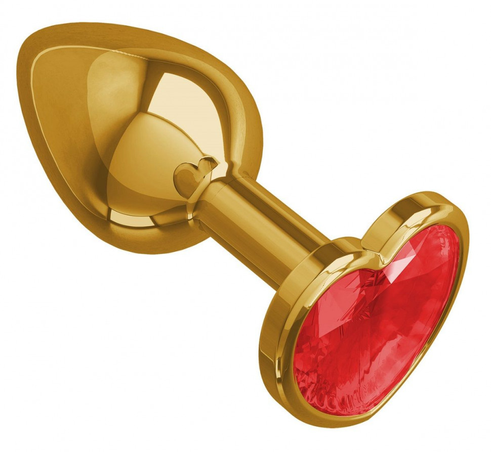 купить Втулка Золото с красным кристаллом в интернет-магазине интим товаров «Штучки»