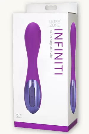купить Вибромассажер UltraZone® Infinity 6x перезаряжаемый фиолетовый в интернет-магазине интим товаров «Штучки»