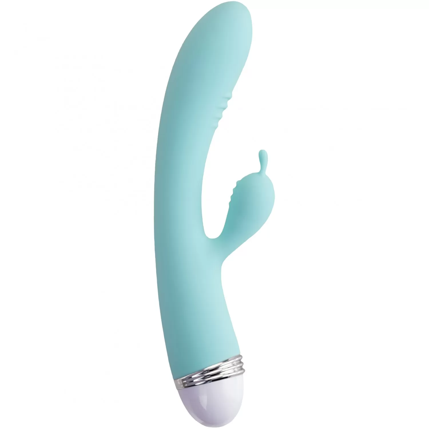 купить Вибратор с клиторальным стимулятором Flovetta by Toyfa Iris 22см, голубой в интернет-магазине интим товаров «Штучки»